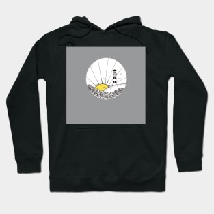 Lighthouse Ink Line Drawing Hoodie